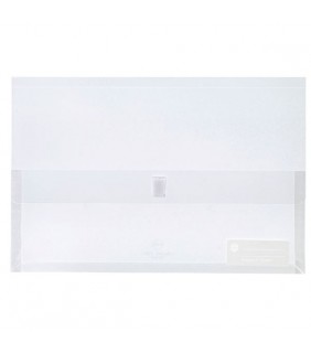 Marbig Document Wallet F/C Clear Pollywally
