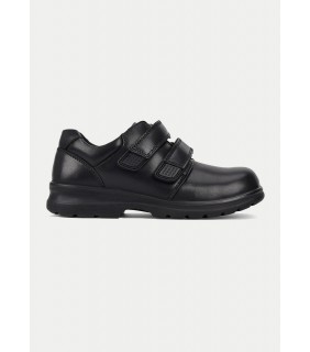 Clarks Kids League Velcro Shoes - Black