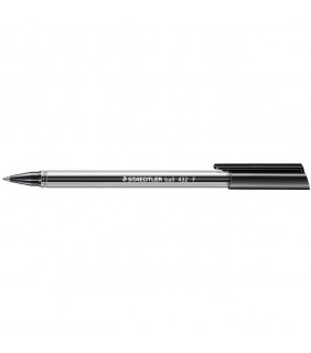 Staedtler stick 432 triangular ballpoint pen fine - black
