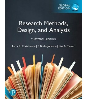 Pearson Education Research Methods, Design, and Analysis 13E Global Edition