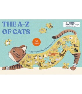 Laurence King Publishing The A Z of Cats: The jigsaw puzzle that's shaped like a cat!