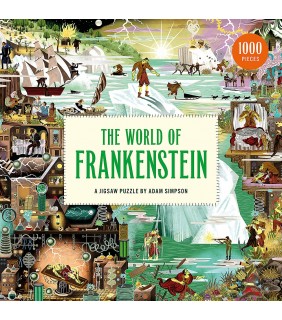 Laurence King Publishing The World of Frankenstein: A Jigsaw Puzzle by Adam Simpson