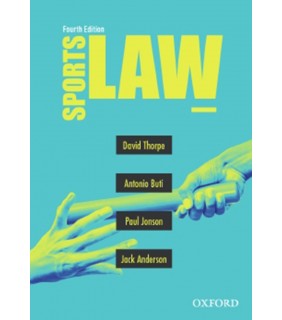 Oxford University Press SPORTS LAW 4E