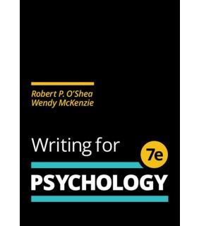 Cengage Learning Writing for Psychology 7E