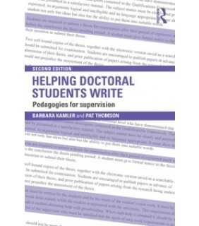 Routledge ebook Helping Doctoral Students Write
