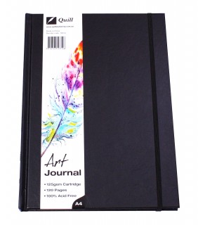 Quill JOURNAL QUILL ART A4 H/C 125GSM ELASTIC CLOSURE 60LF