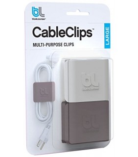 Bluelounge Cableclip Large (Dark Grey & Light Grey)