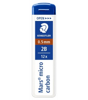 Staedtler Mars micro carbon 250 leads 0.5mm - 2B