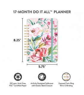 Orange Circle 2026 BELLA FLORA 2026 BELLA FLORA WTV DIARY 146X210MM