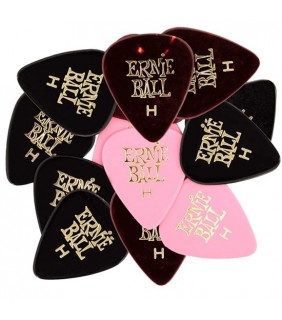 Ernie Ball Guitar Picks Heavy Assorted Colour Bag of 12