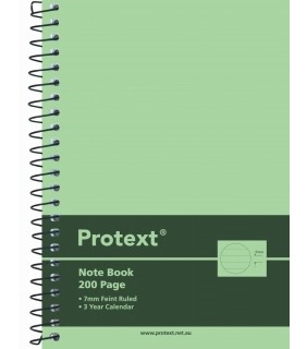 Protext A6 200pg PP Note Book Mixed Colours