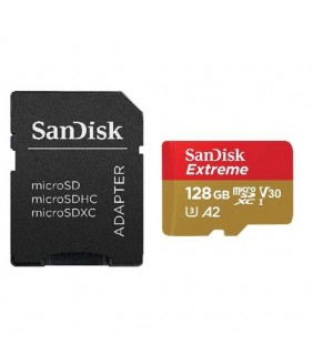 SanDisk Extreme microSDXC, SQXA1 128GB, V30, U3, C10, A2, UH