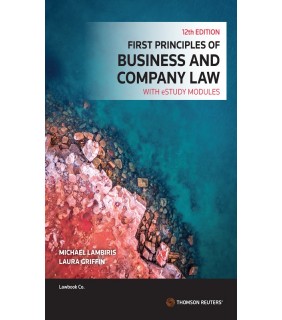 Thomson Reuters eBook First Principles of Business and Company Law