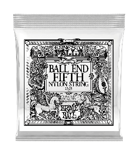 Ernie Ball Guitar Strings Classical Single Nylon Silver 5TH