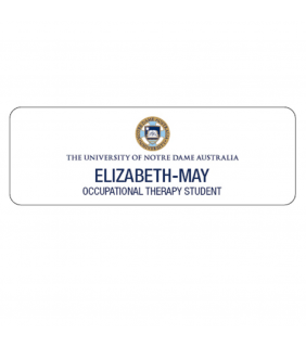 Notre Dame Name Badge Occupational Therapy Student