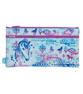 Spencil Twin Zip Pencil Case - Aztec Horse