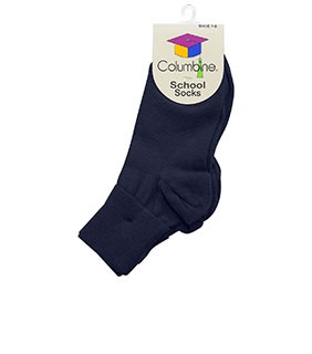 Columbine Sock Navy 3pk