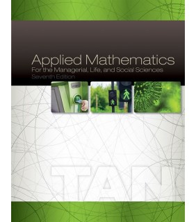 Brooks/Cole ISE Applied Mathematics for the Managerial, Life, and Social Sci