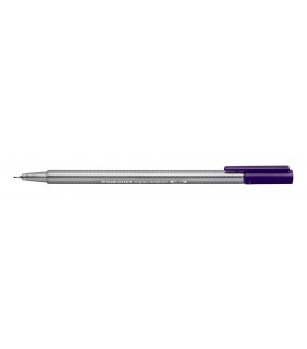 Staedtler triplus fineliner - dark mauve