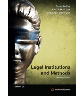 SPECIAL ORDER - Lawbook Co., AUSTRALIA Legal Institutions and Methods 2nd Edition
