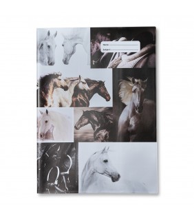 Spencil SCRAPBOOK COVER - BLACK & WHITE HORSES 4