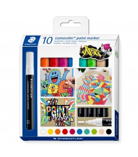 Staedtler paint marker 349 - assorted pack of 10