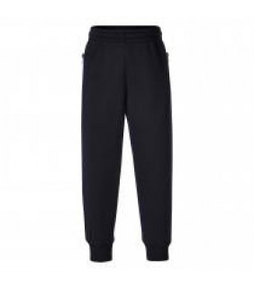 Track Pants Fleece Navy Cuffed Leg