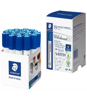 Staedtler whiteboard marker bullet point - blue cup of 19