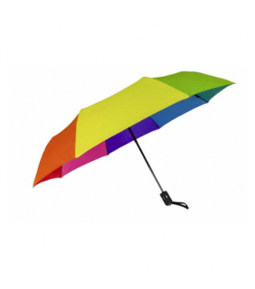 Shelta Folding Umbrella - Multi - Rainbow 95