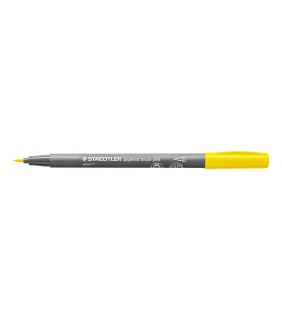 Staedtler pigment brush pen, single product yellow