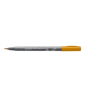 Staedtler pigment brush pen - golden ochre