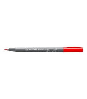 Staedtler pigment brush pen - red