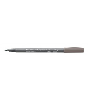 Staedtler pigment brush pen - warm grey medium