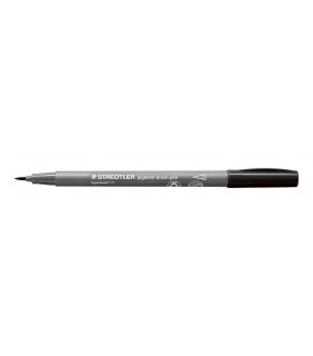 Staedtler pigment brush pen - light black