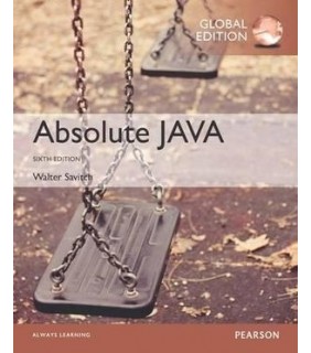 Pearson Education Absolute Java, Global Edition