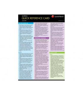LexisNexis Australia Quick Reference Card: Civil Procedure, 3rd edition