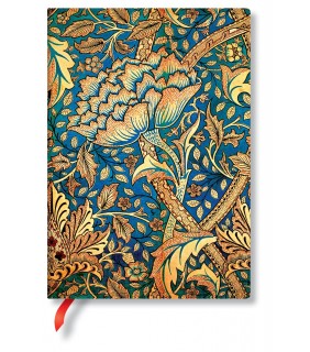 Paperblanks William Morris Windrush, Midi Lined Flexi Journal