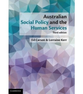 Cambridge University Press ebook Australian Social Policy and the Human Services
