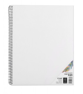 Quill Visual Art Diary PP 110gsm 11 x 14 120 Pages - Frosted