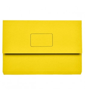 Document Wallet Foolscap Slimpick Yellow
