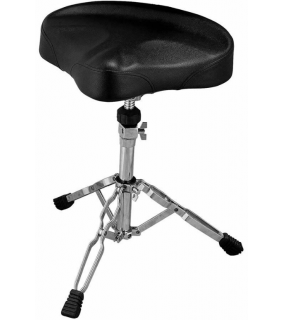 Quik Lok DB9V Chrome-plated drummer's throne with screw shaft height