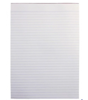 Writer OFFICE PAD A5 BANK RULED 50GSM 100SHT