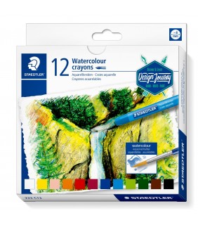 Staedtler watercolour crayons box of 12 assorted colours