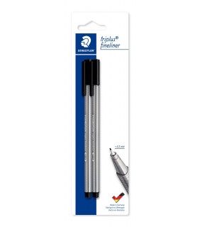 Staedtler triplus fineliner - black, card 2