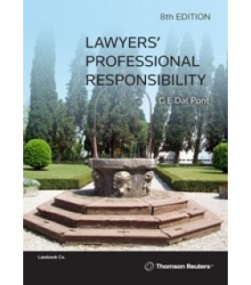 Lawbook Co., AUSTRALIA Lawyers' Professional Responsibility 8E