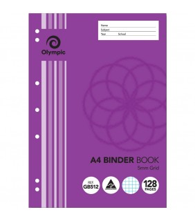 Olympic Binder Book A4 5mm GRID 128 page