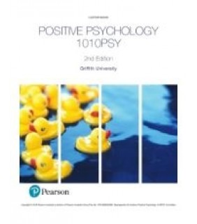 Pearson Australia ebook Positive Psychology 1010PSY (Custom Edition eBook)