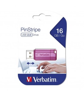 Verbatim STORE'N'GO PINSTRIPE USB DRIVE 16GB PINK