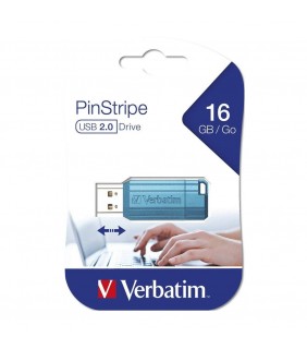 Verbatim STORE'N'GO PINSTRIPE USB DRIVE 16GB BLUE