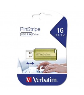 Verbatim STORE'N'GO PINSTRIPE USB DRIVE 16GB GREEN